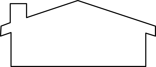 Wide House Clip Art - Wide Clipart (600x259)