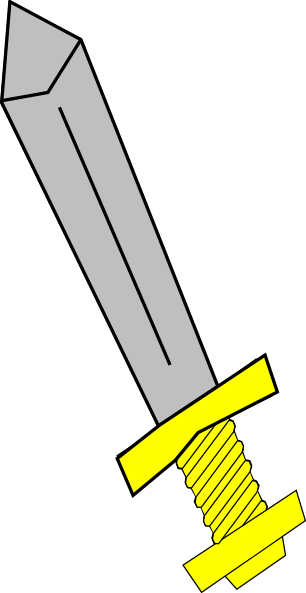 Source - Www - Clker - Com - Report - Sword Of The - Clip Art (306x593)