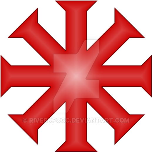 Baptismal Cross By Riverkpocc - Blue Asterisk (600x600)