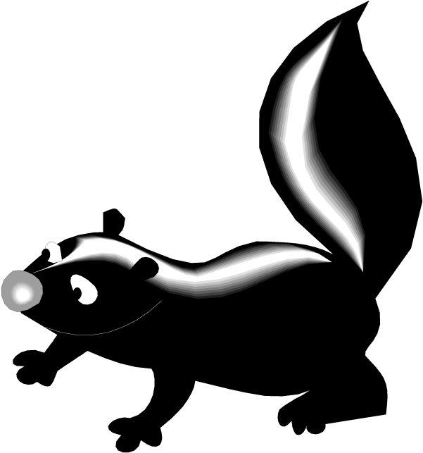 Skunk Clipart Clipart Panda - Skunk Clipart (750x665)