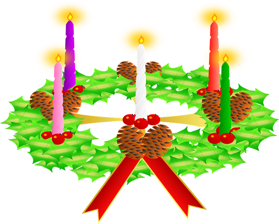 Advent Wreath No Background (897x720)