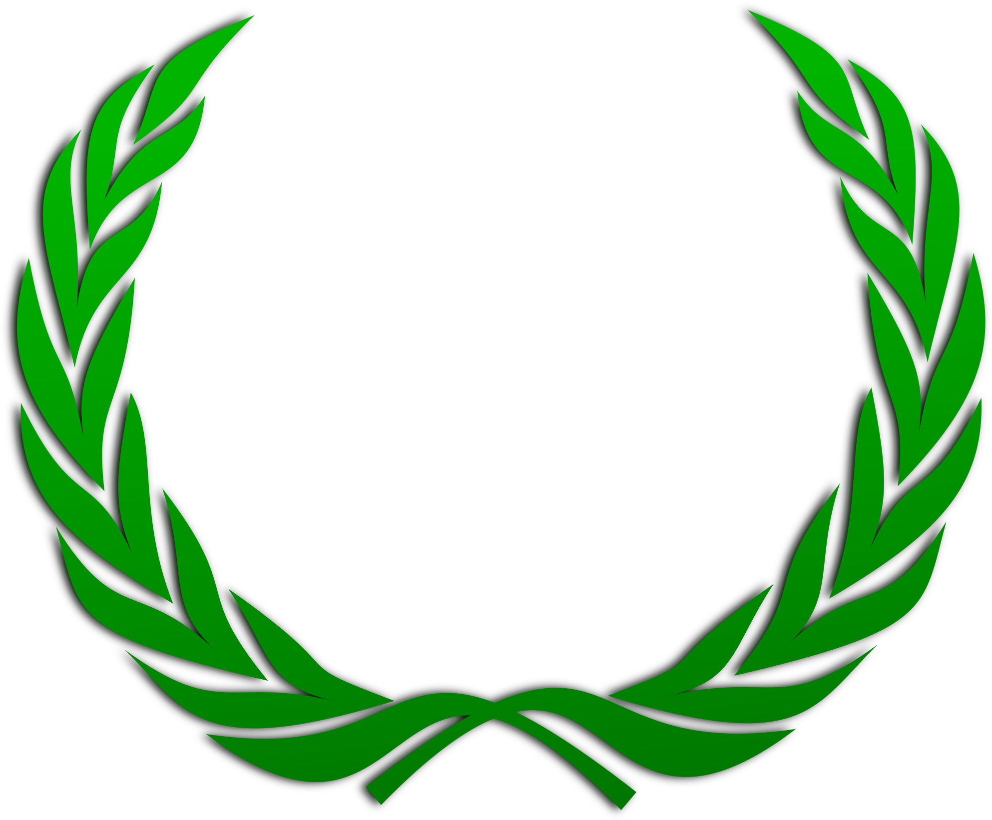 Free Oak Leaf Free Wreath-3 - Nike The Goddess Symbol (2400x2400)