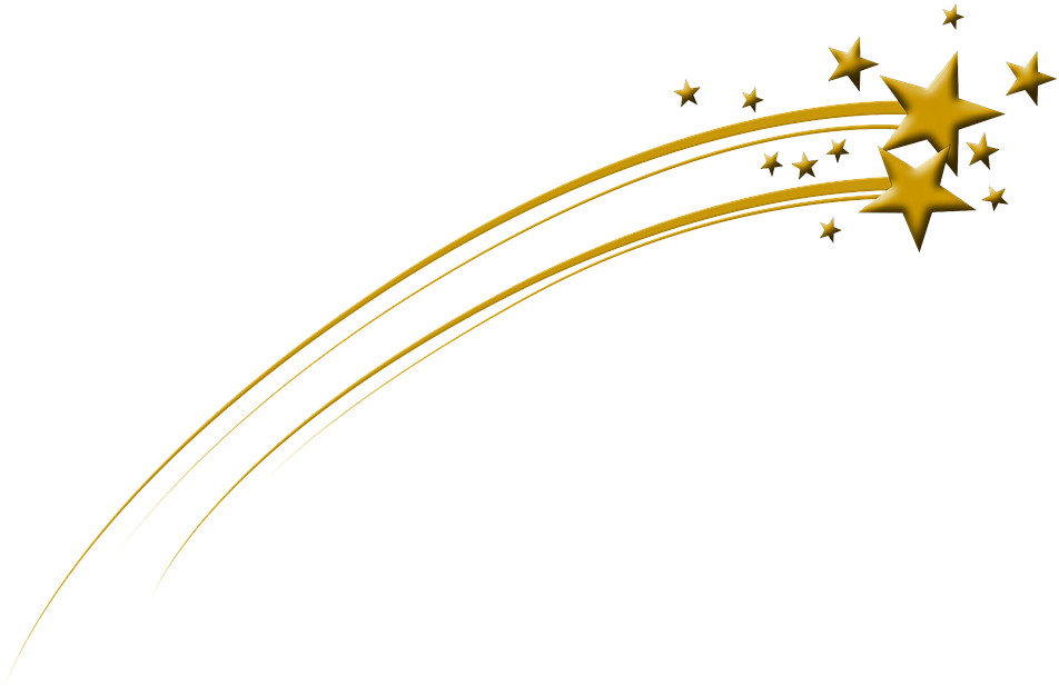 Star Tail Christmas Advent Christmas Time Comet - Gold Shooting Star Png (960x631)