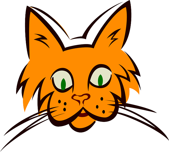 Cat Ears Clip Art - Orange Cat Face (custom) Mugs (800x720)