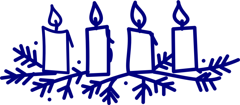 Clipart Advent Candles Rh Openclipart Org Advent Clip - Fourth Sunday Of Advent 2017 (1024x449)