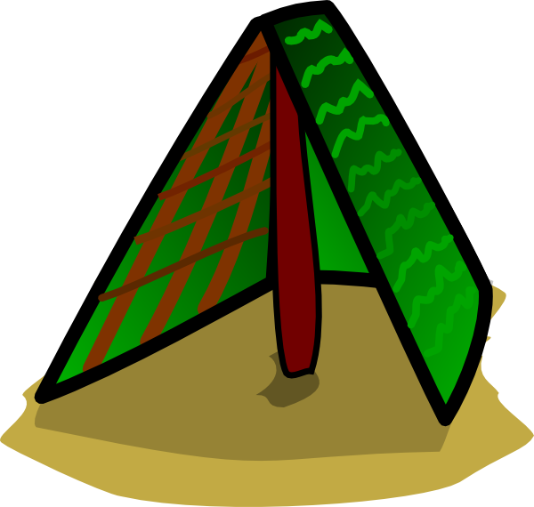 Free Camping Tent Clip Art - Cartoon Tents Transparent (600x570)
