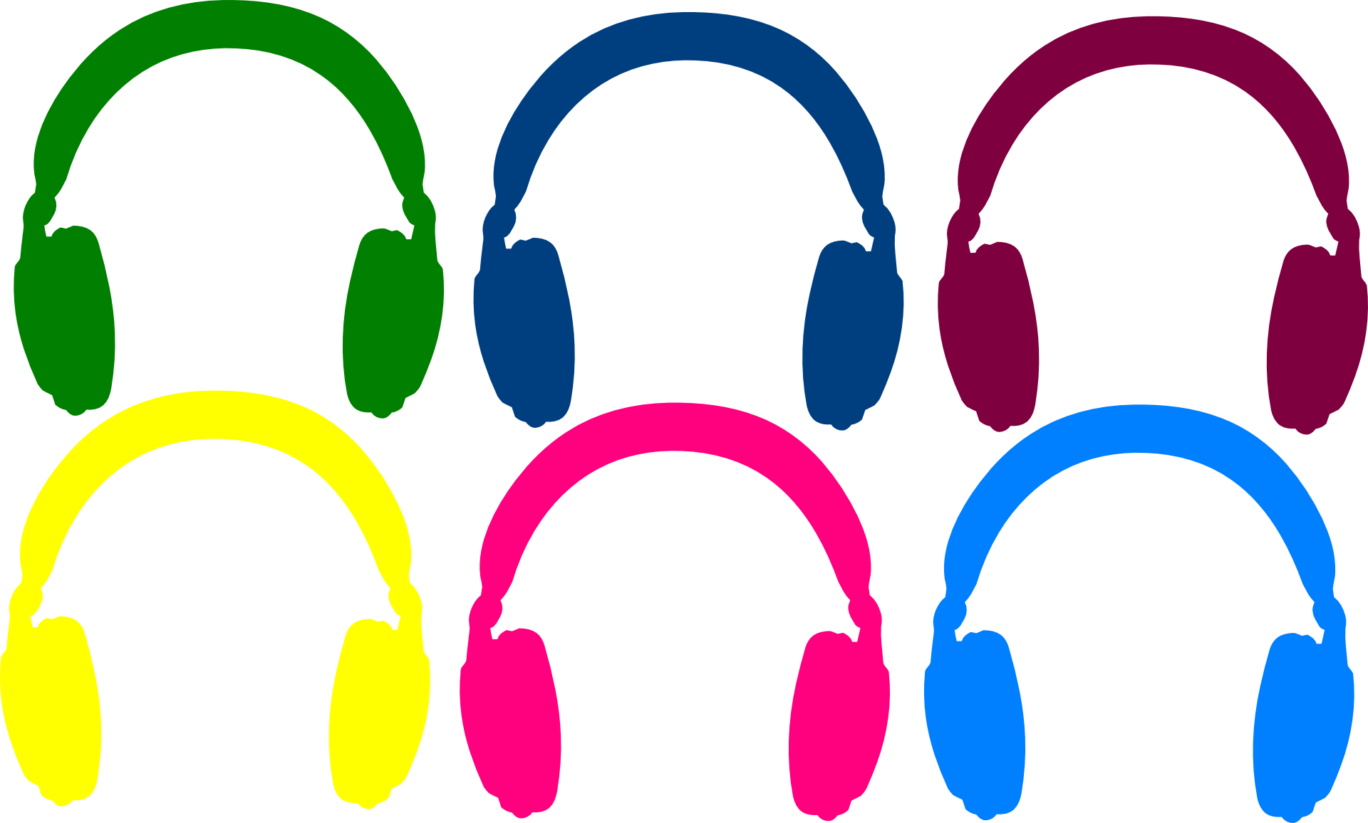 Earphones Clip Art - Headphones (1920x1156)