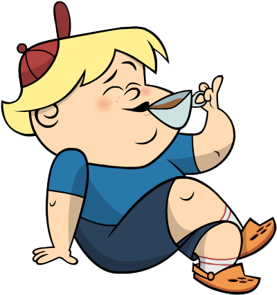 Tea Clipart Drink - Kick Buttowski Y Gunther (415x439)