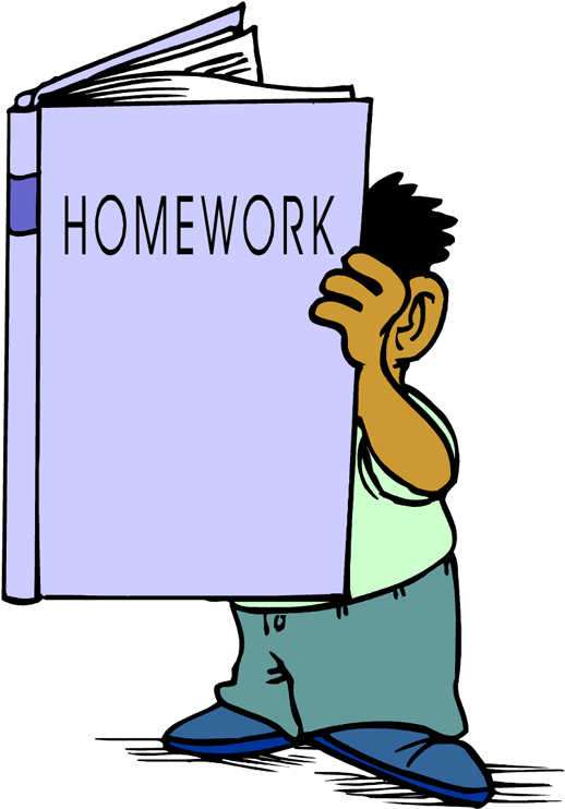Differentiated Homeworks For Gcse Aqa French - Cartoon Homework (518x742)