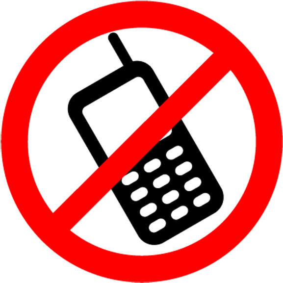 Mobile Phone Social Studies Clipart - No Mobile Phones Png (1024x1024)