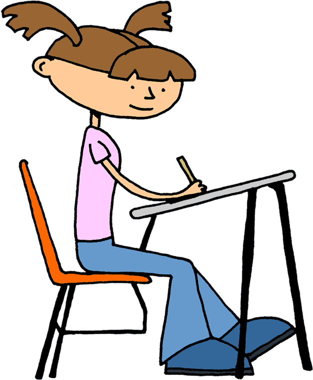 Student Writing Clipart - Pythagorean Theorem Project 8th Grade (650x782)