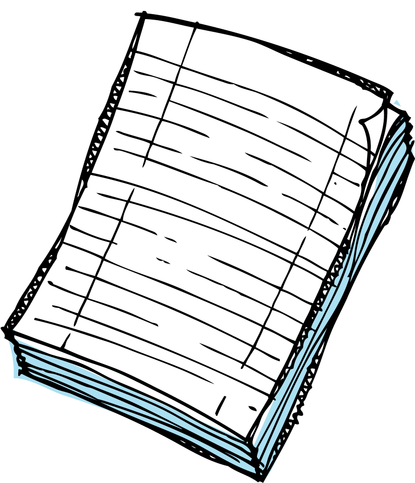 Paper With Writing - Paper Clipart Png (821x972)