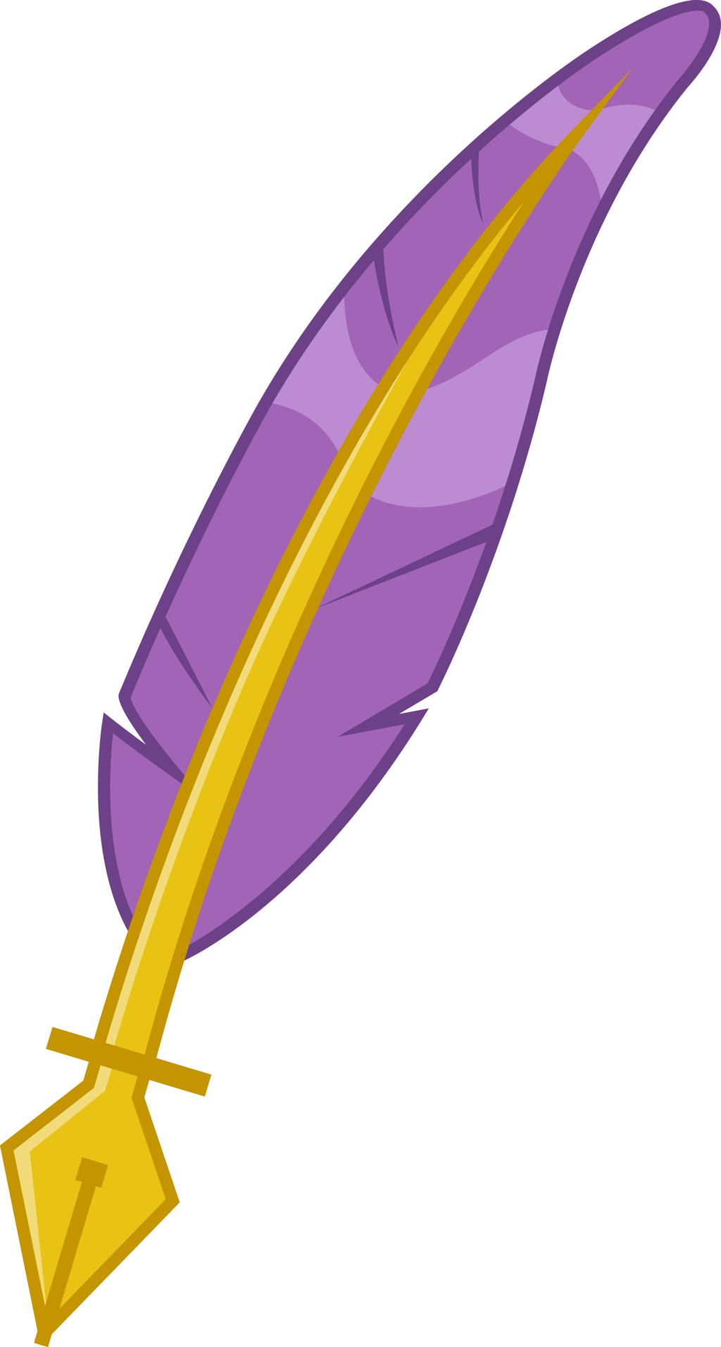 Quill Clipart Mark - Mlp Quill Cutie Mark (1024x1912)