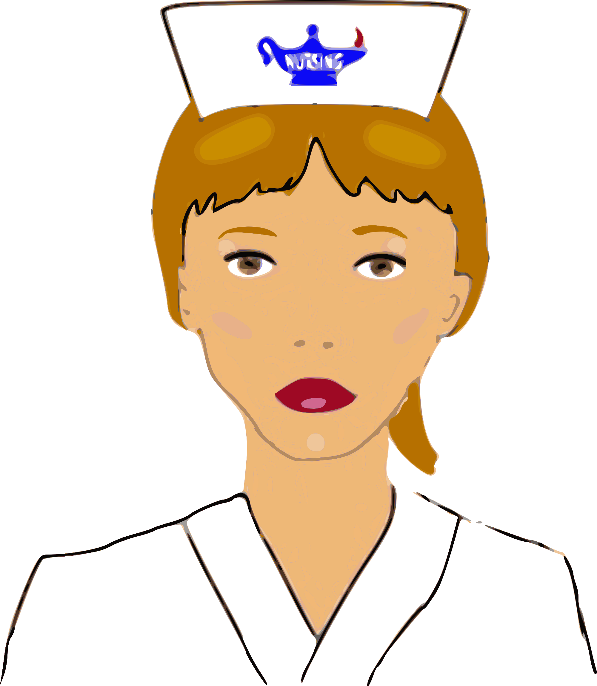 Nurse Cap Clip Art - Nurse Clipart Transparent Background (2000x2296)