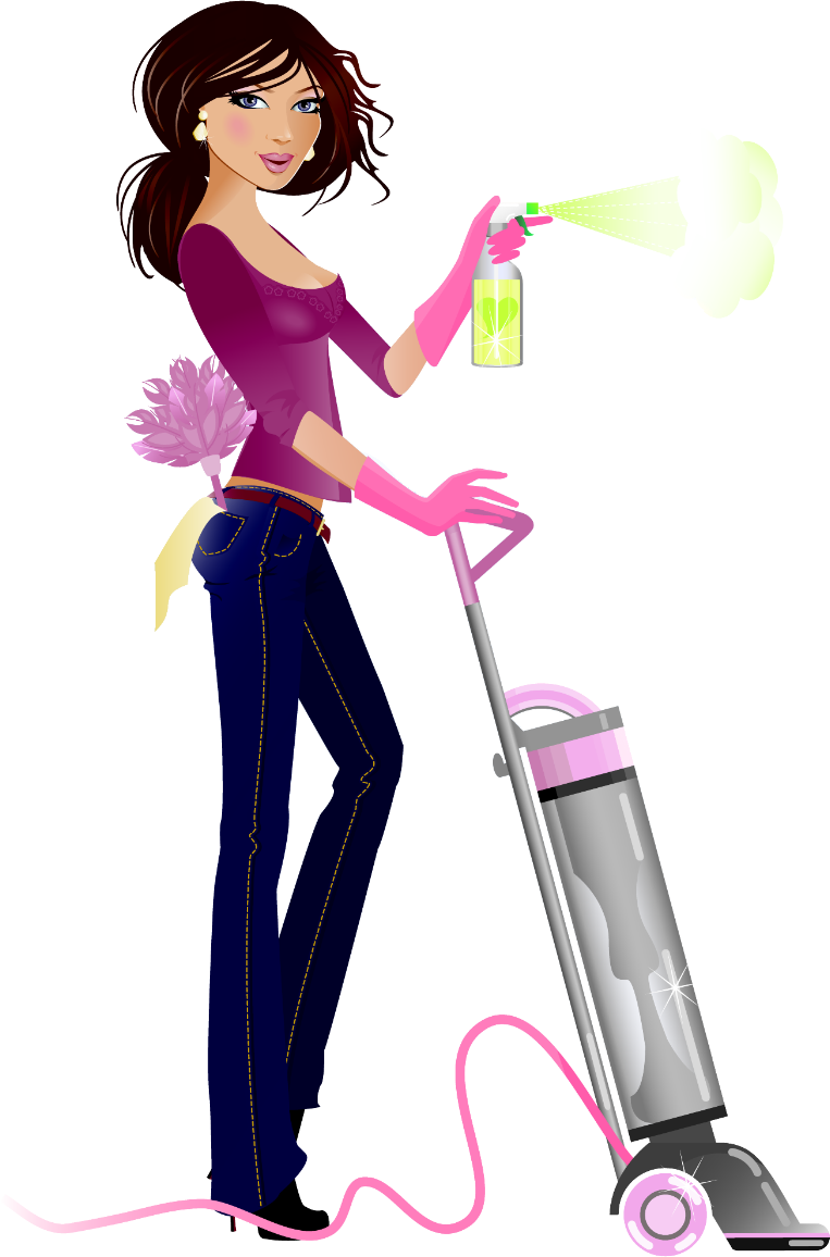 Cleaning Clip Art Images Free - House Cleaning Services Lady (763x1156)