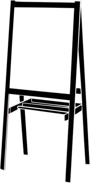 Easel Clip Art At Clker Com Vector Clip Art Online - Easel Clipart (294x592)