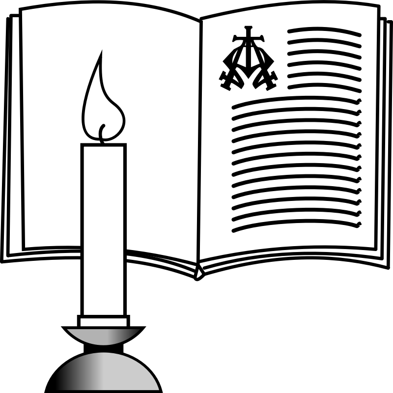 Medium Image - Clip Art Bible And Candle (800x800)