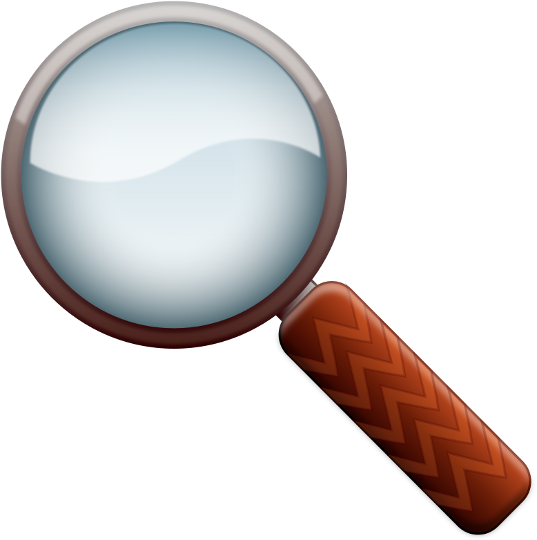 Stephen Vincent - Magnifying Glass Clipart (1277x1280)