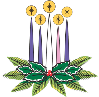 Advent At Ancient City Baptist Church - Advent Candle Wreath Gif (346x350)