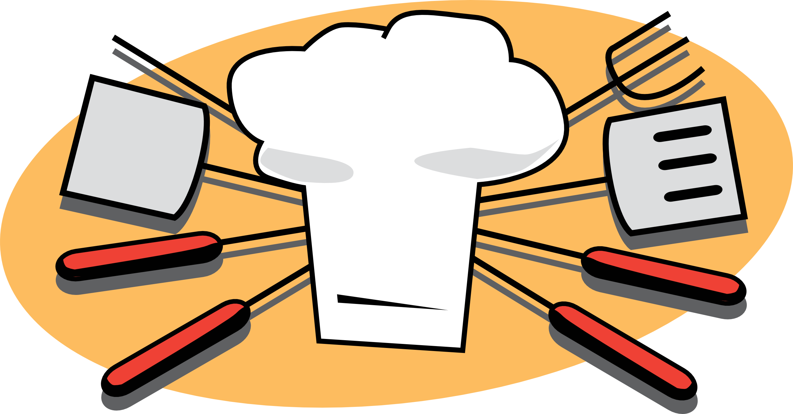 Free Cookout Clipart - Barbecue Clipart (2555x1335)