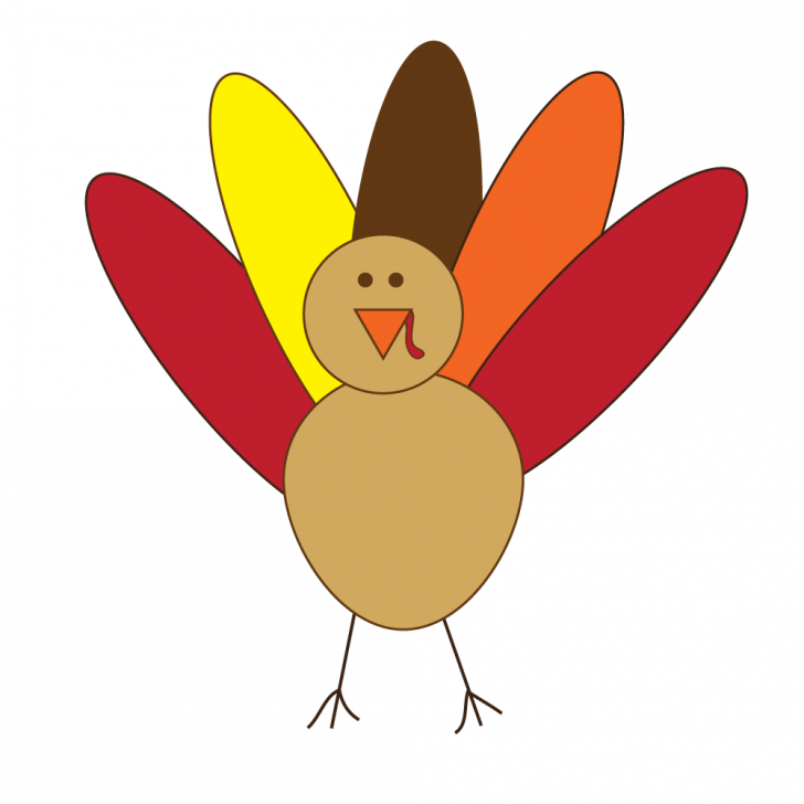Thanksgiving Thanksgiving Clip Art - Turkey Clipart Easy (728x728)
