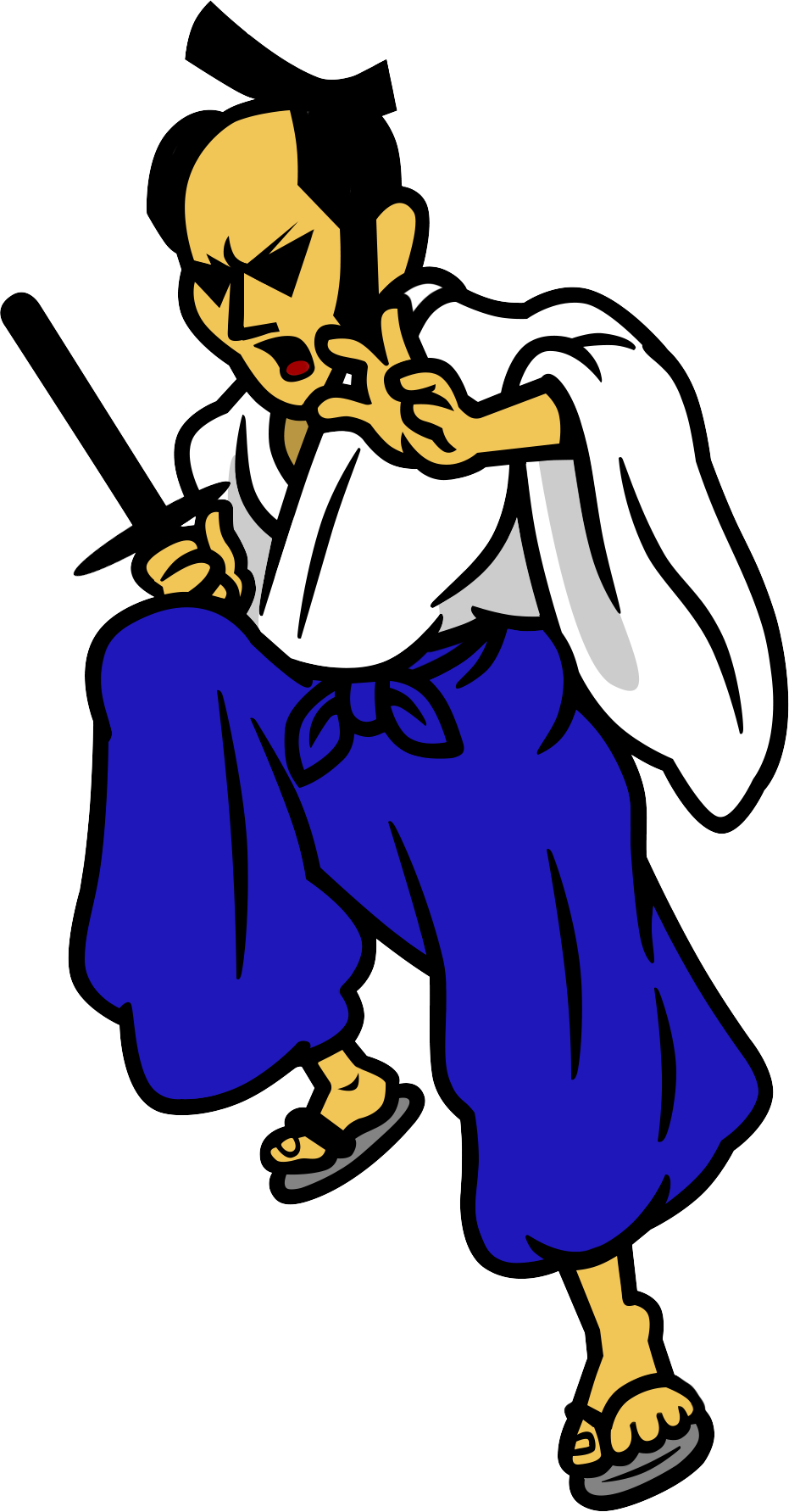 The Wandering Samurai - Rhythm Heaven Samurai Slice (931x1783)