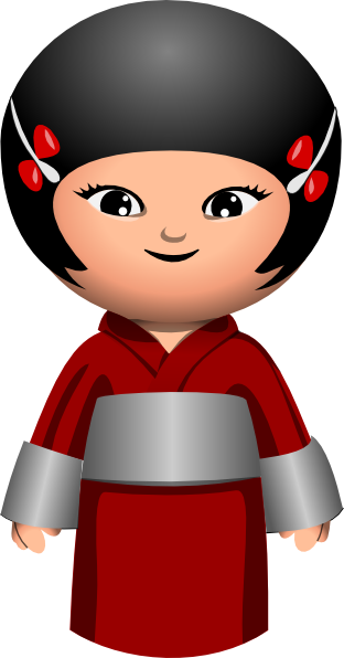 Japan Clipart Japanese Child - Japanese Clip Art (312x596)