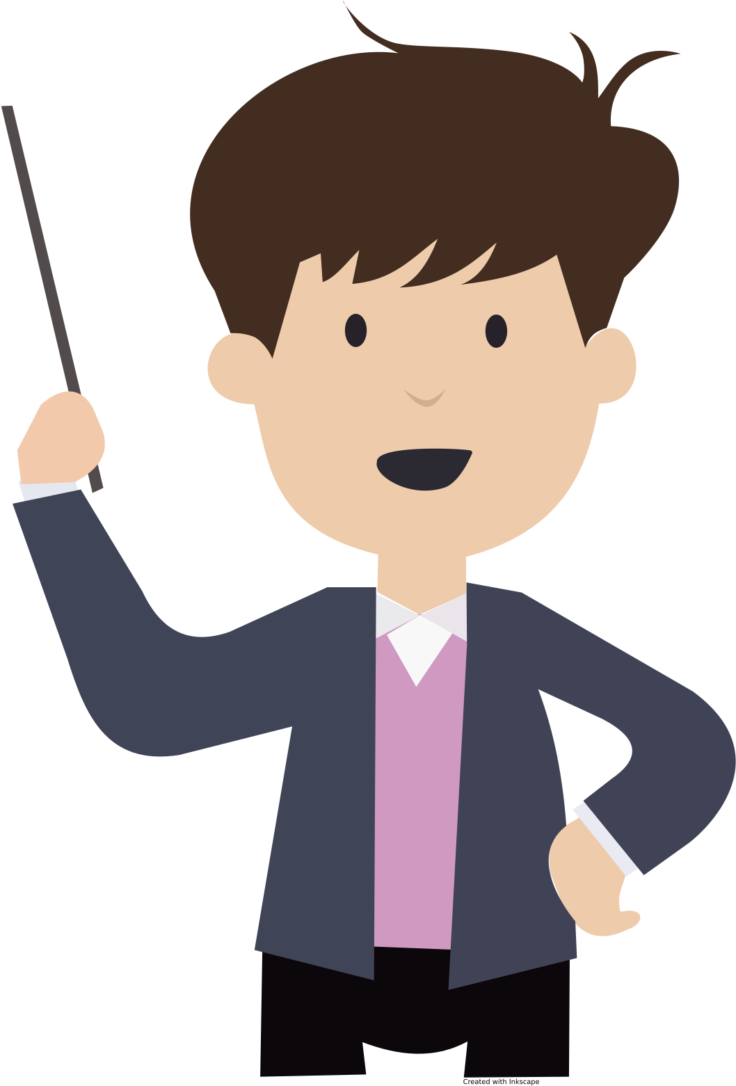 Boy-teaching - Svg - Teacher Clipart Boy (1697x2400)