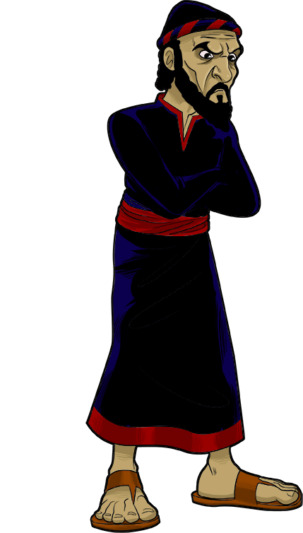 The Wicked Haman, From The Bible Story Of Esther - Haman Clipart (429x754)