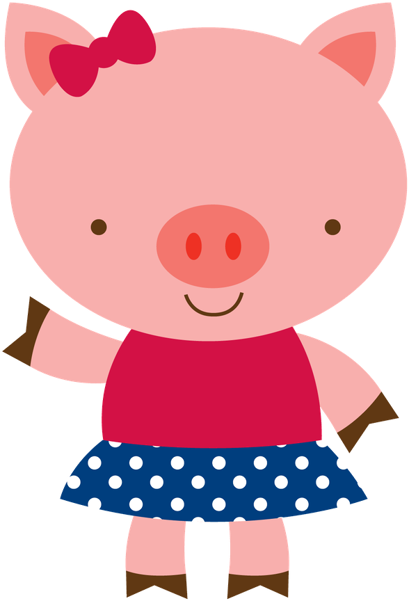 3 Little Pigs & A Sister - Desenho 3 Porquinhos Png (900x900)