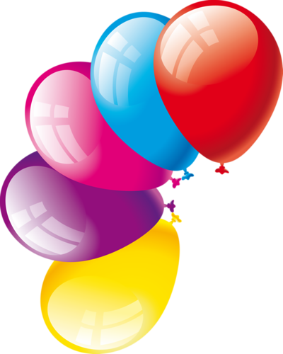 Balloons - Globos De Cumpleaños Dibujos Png (400x500)