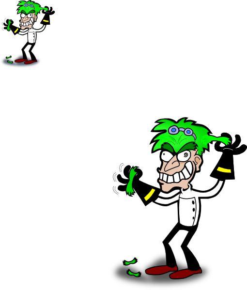 Free Clipart Evil Scientist (510x599)