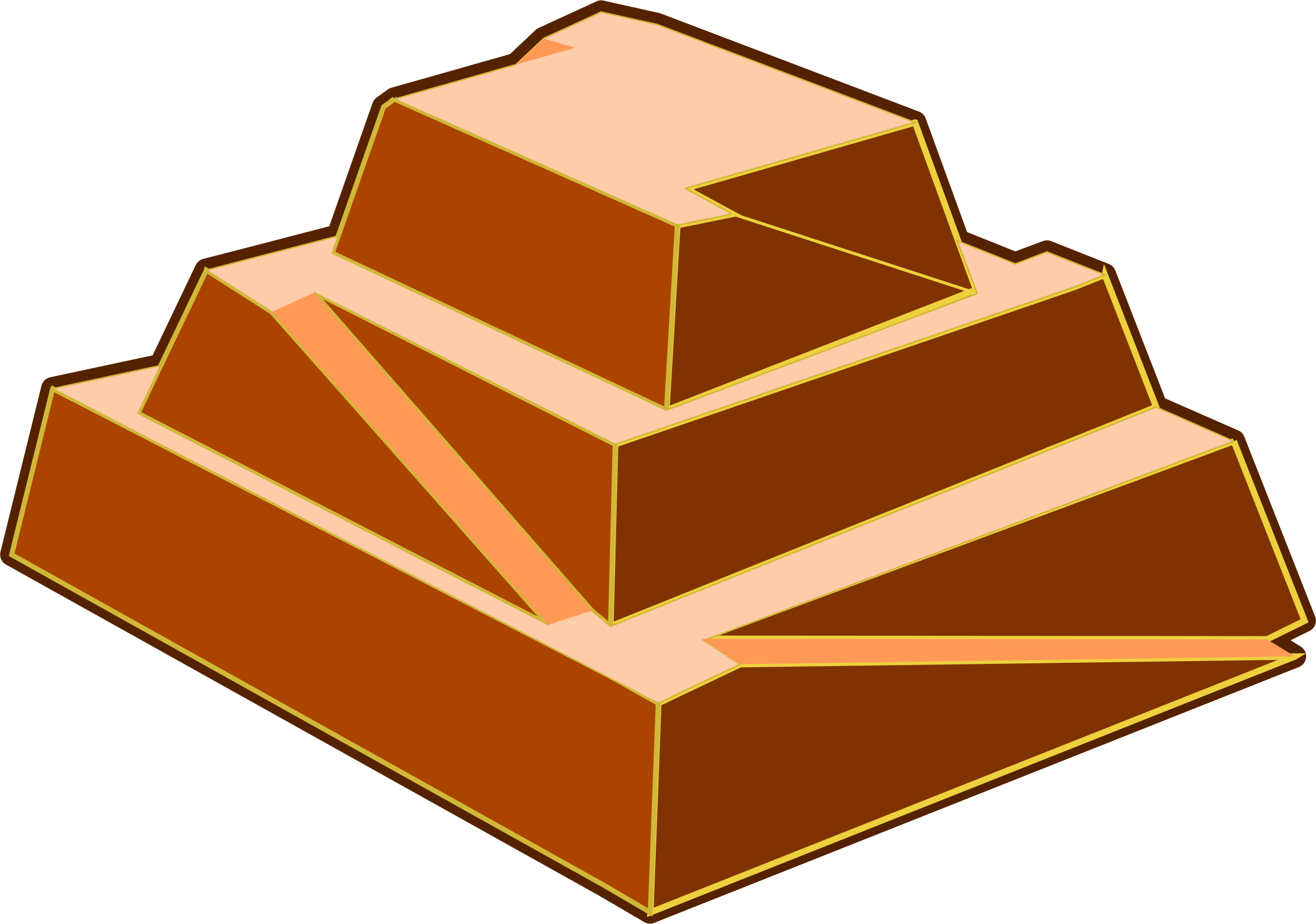 Big Image - Step Pyramid Clipart (2354x1652)