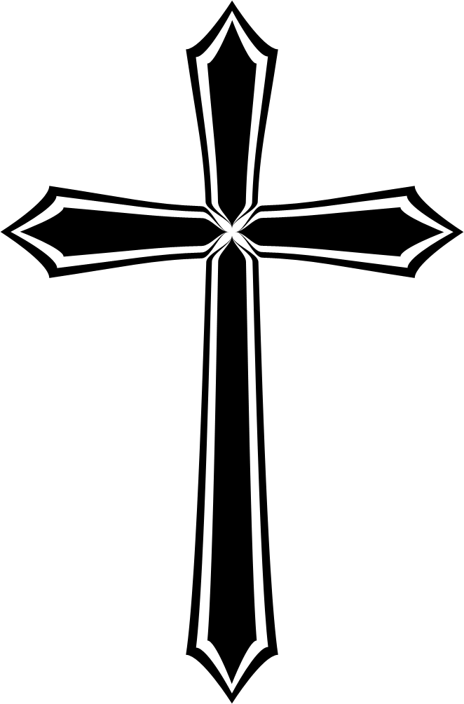 Jesus Christ Is My Savior, Not My Religion - Gothic Cross Png (662x1005)