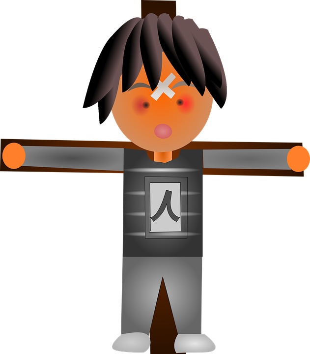 Crucified Jesus Anime Abstract - Jesus (631x720)