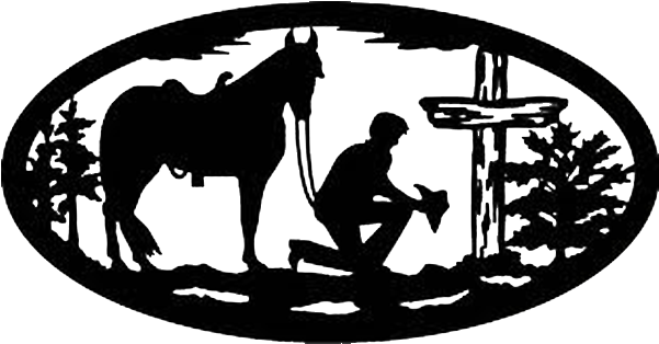 How To Be Saved - Cowboy Kneeling At Cross Silhouette (600x400)