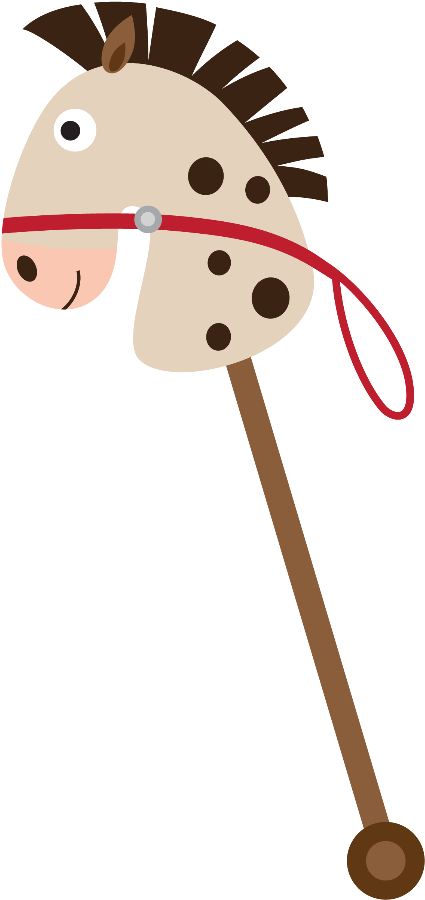 Danielle M - Free Stick Horse Clipart (434x900)