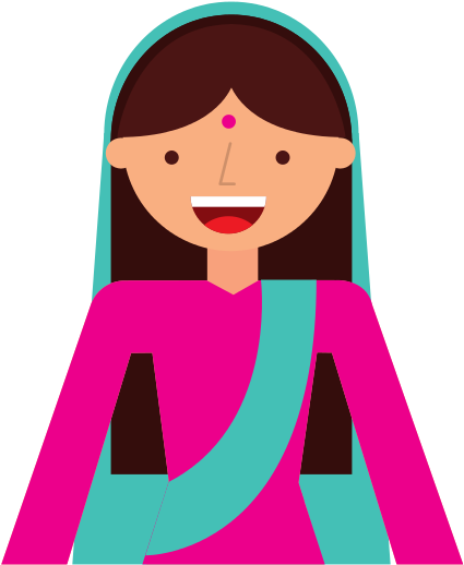 Islam Woman Character Isolated Icon - Vector Graphics (550x550)