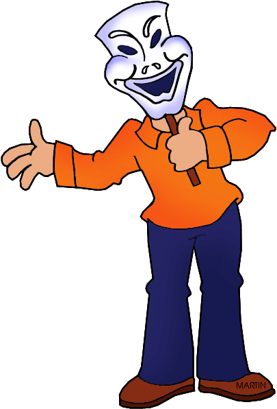 Thespian - Drama Clip Art (442x648)