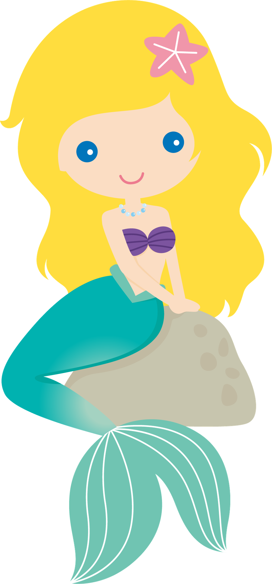 Mermaid Clipart Clipart Kid - Mermaid Clipart Transparent Background (900x1932)