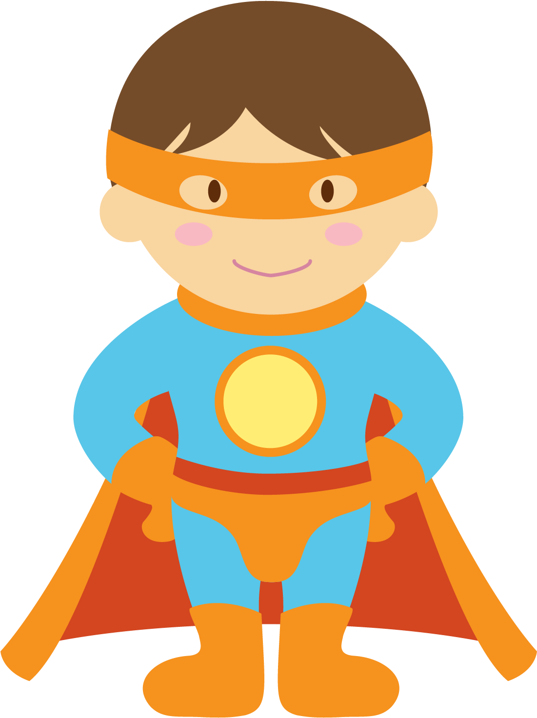 Kids Dressed As Superheroes Clipart - Child Superheroes Clip Art (1500x1500)