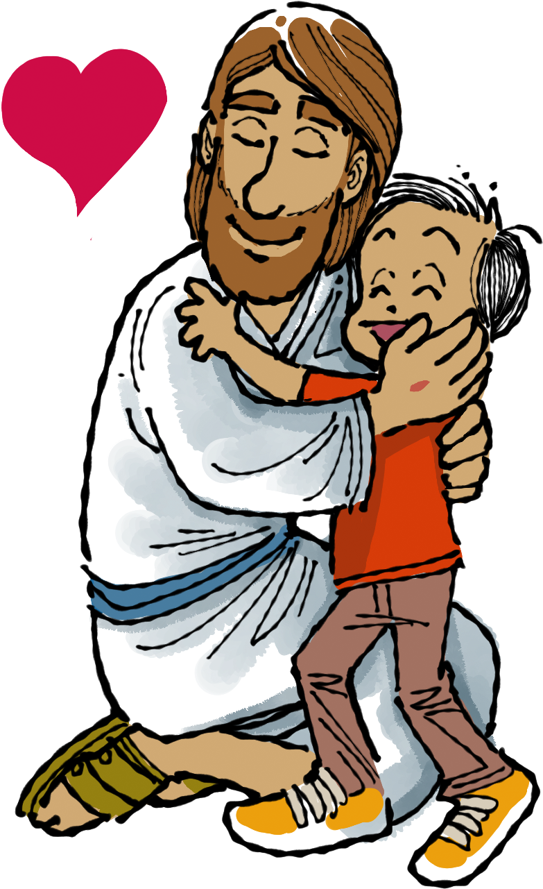 Ilustraciones De Jesus - Abrazo De Jesus Dibujo (832x1344)