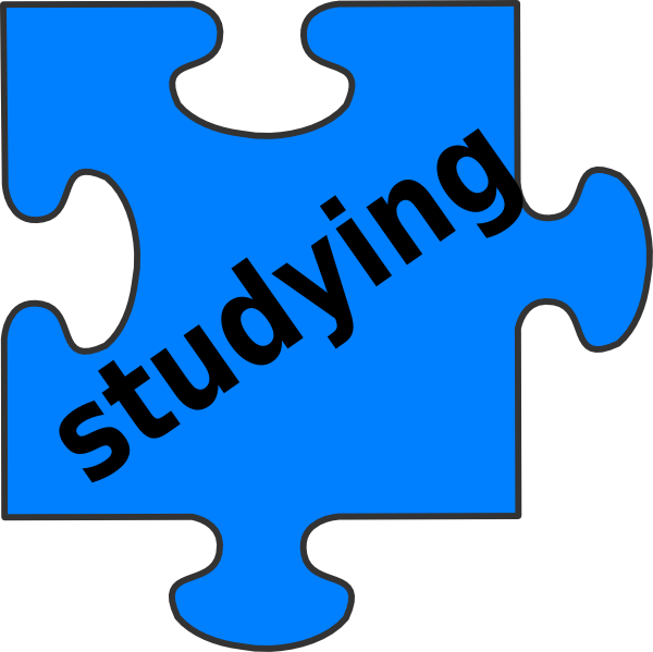Studying Puzzle Piece Clip Art - Study Groups Clip Art (600x599)