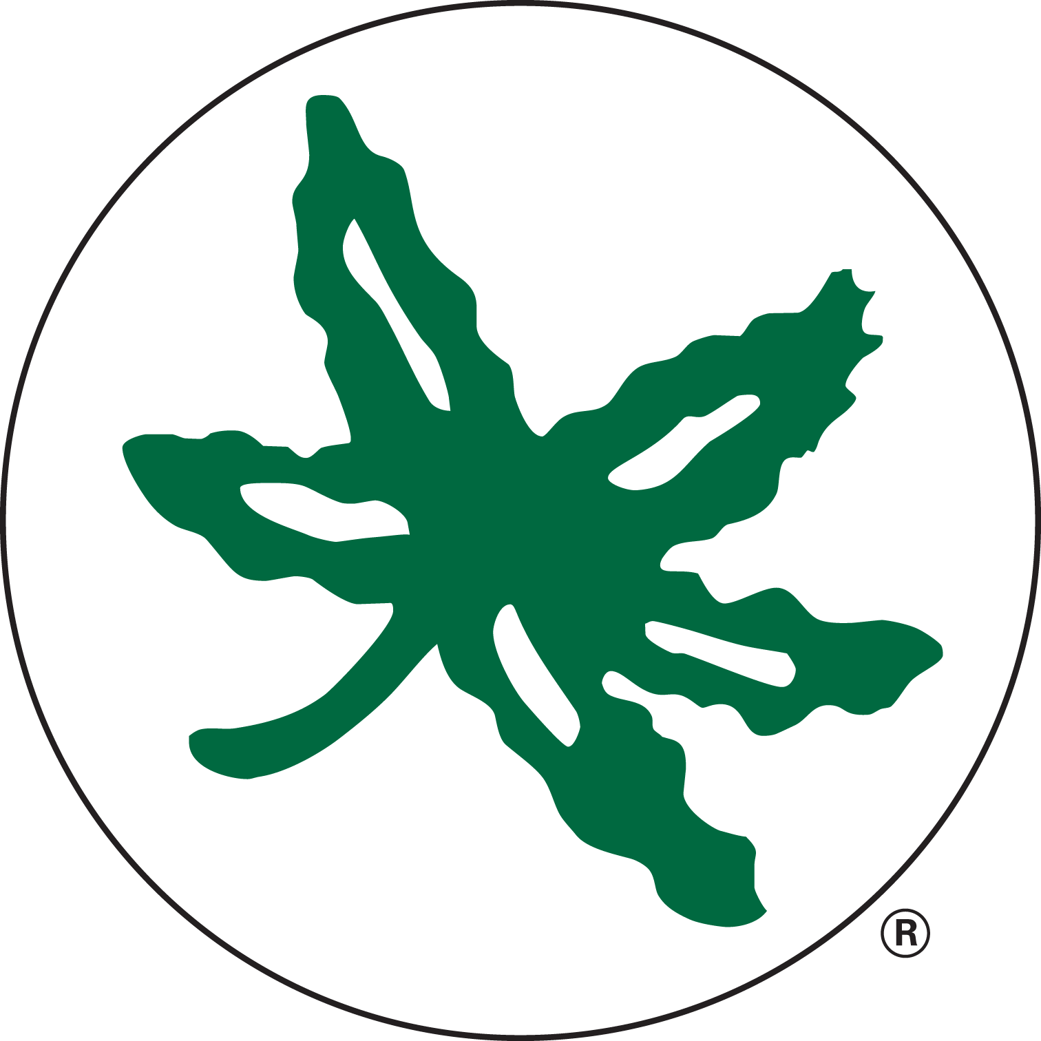 Buckeye Leaf Clip Art Gallery - Ohio State Buckeye Sticker (1512x1512)
