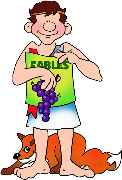 Aesop's Fables - Aesop Clip Art (460x648)