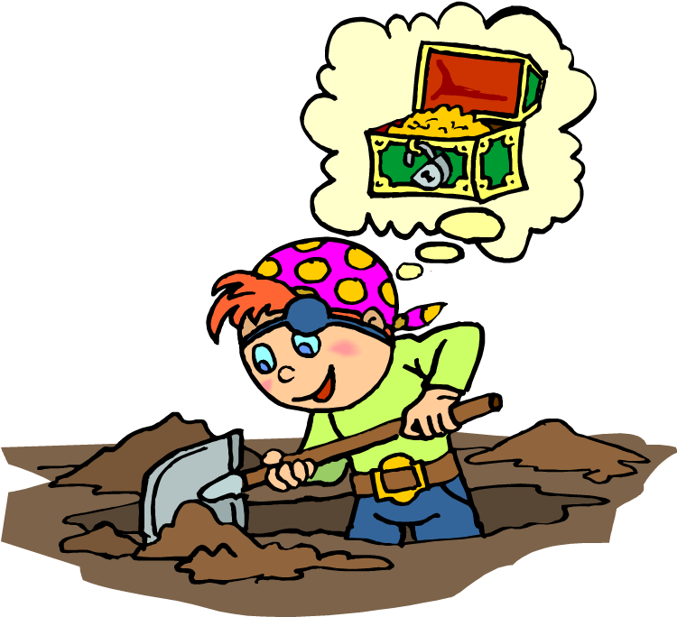 Digging For Treasure In Leviticus - Pirate Digging For Treasure (750x696)