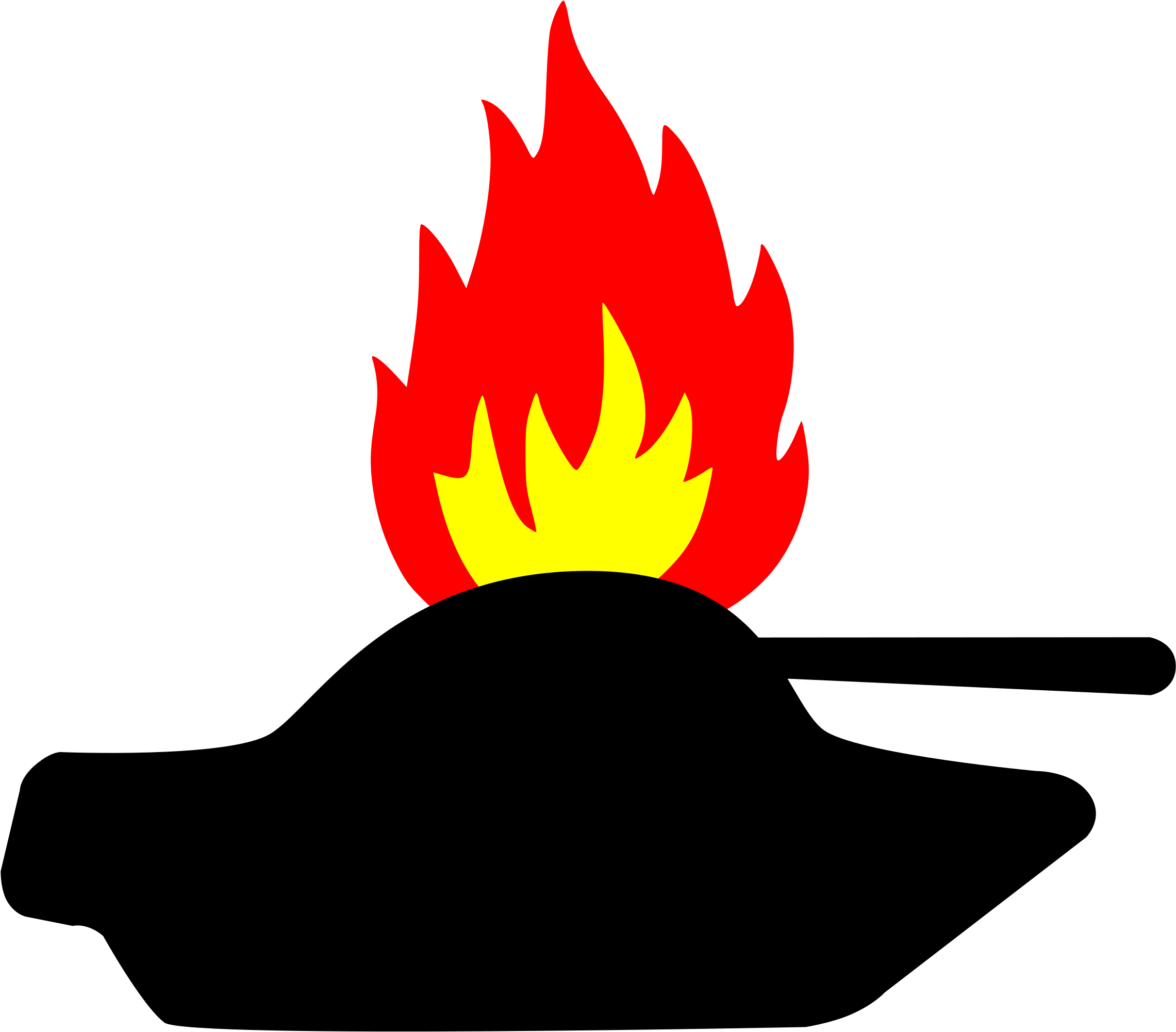 Tank Clip Art - Flammable Symbol (2400x2106)