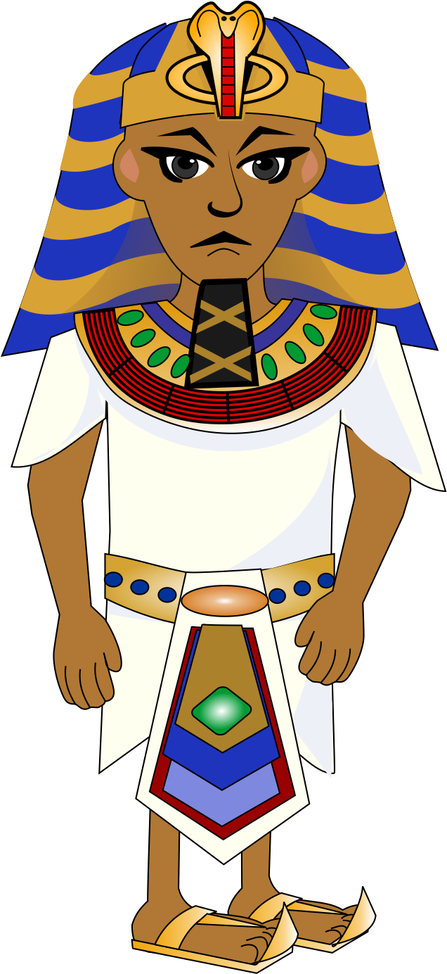 Moses - Miriam - Aaron - Joshua - Pharoah - Illustration (901x1503)
