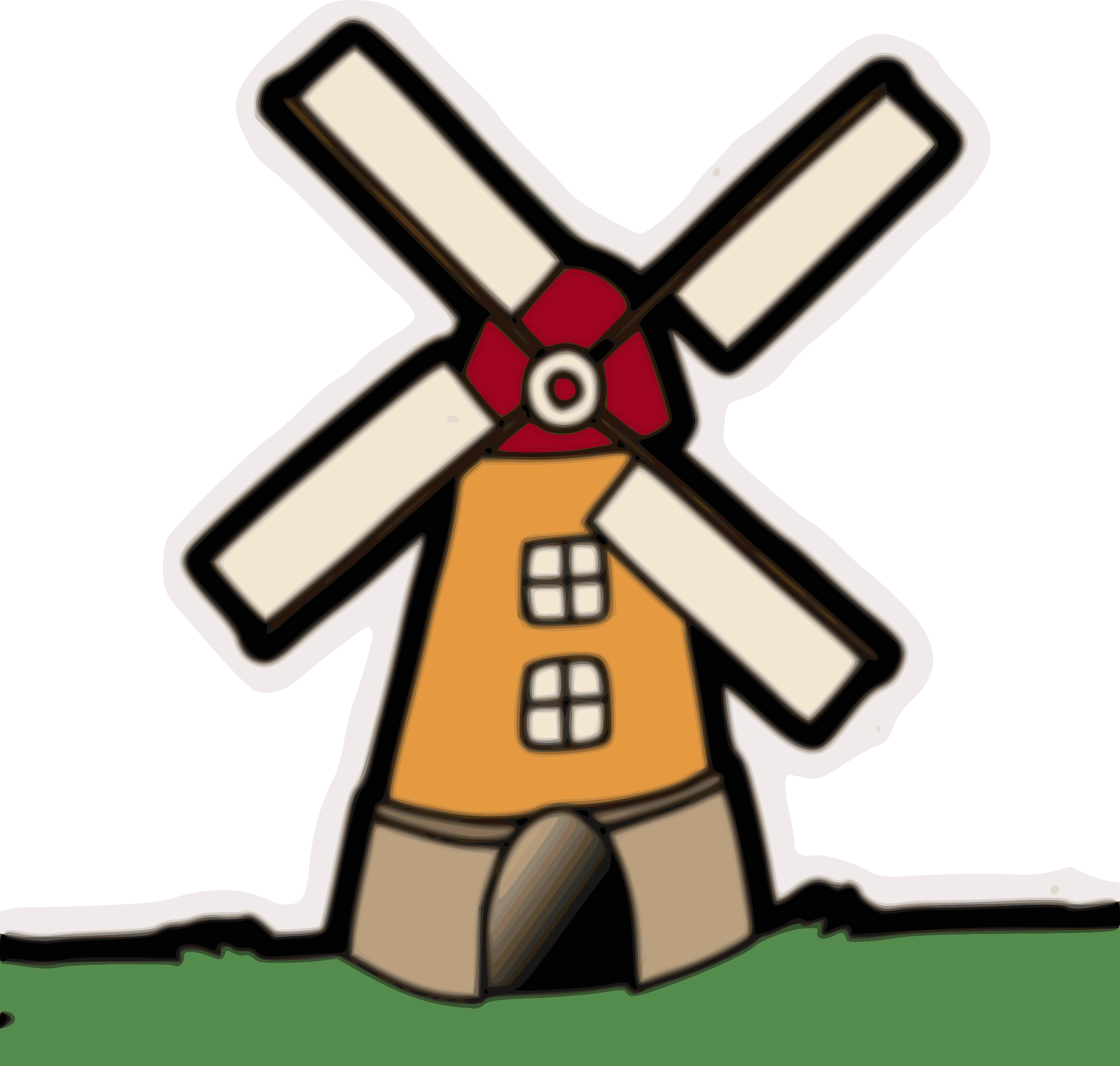 Big Image - Clipart Of Wind Mill (2400x2284)