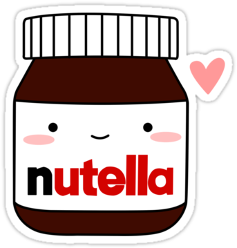 Also Buy This Artwork On Stickers, Apparel, Phone Cases, - Nutella Kawaii Png (375x360)